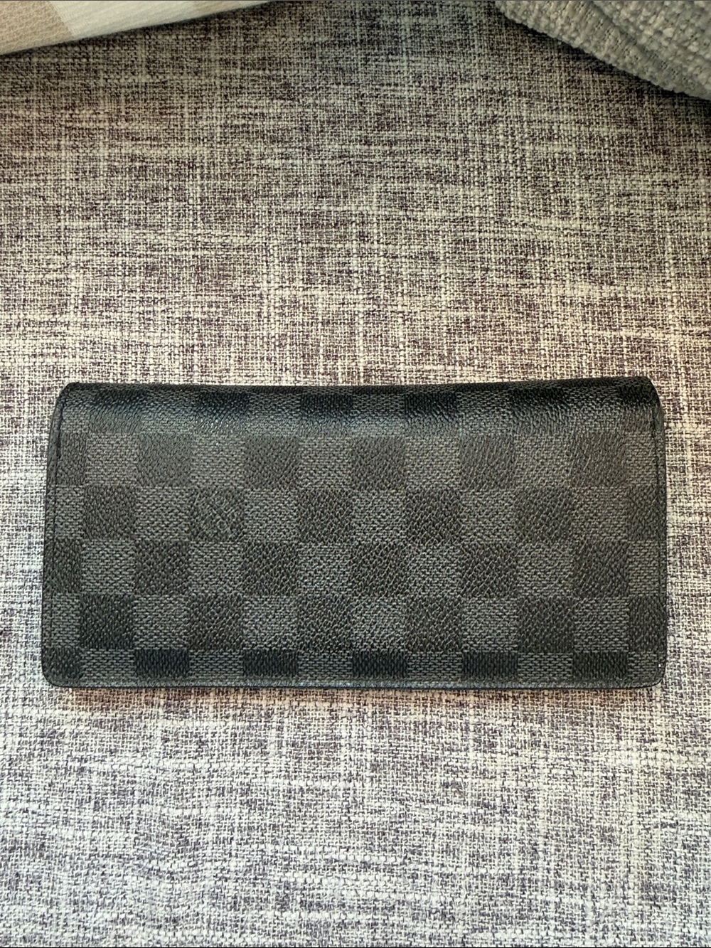 Louis Vuitton Bifold Black Damier Long Wallet
